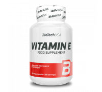 Витамин Е, Vitamin E, BioTechUSA, 100 желатиновых капсул