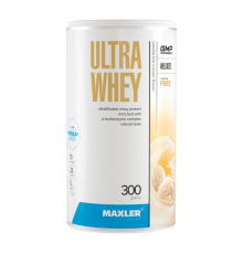 Сывороточный протеин Ванильное мороженое, Ultra Whey Vanilla Ice Cream, Maxler, 300 г