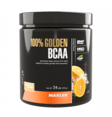 Аминокислотный комплекс БЦАА Апельсин, Golden BCAA Orange, Maxler, 210 г