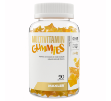 Мультивитаминный комплекс Апельсин, Multivitamin Gummies Orange, Maxler, 90 жевательных пастилок