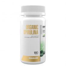 Спирулина, Spirulina Organic, Maxler, 180 таблеток