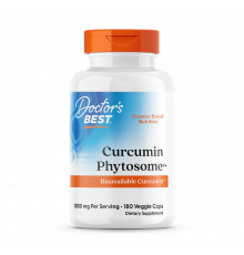 Куркумин с Meriva, Curcumin Phytosome with Meriva, Doctor's best, 180 вегетарианских капсул