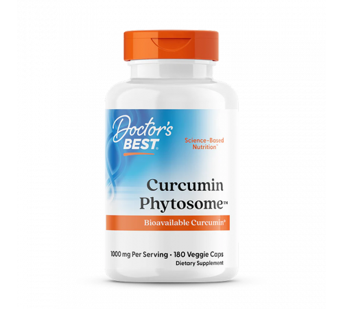 Куркумин с Meriva, Curcumin Phytosome with Meriva, Doctor's best, 180 вегетарианских капсул