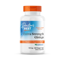 Гинкго билоба с повышенной силой действия, Extra Strength Ginkgo, Doctor's best, 360 вегетарианских капсул