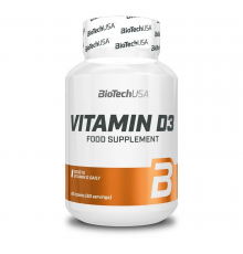Витамин Д3, Vitamin D3, BioTechUSA, 60 таблеток