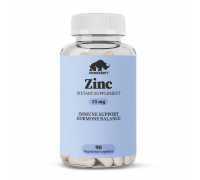 Цинк, Zinc, Prime Kraft, 90 вегетарианских капсул
