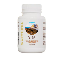 Железо, Iron, Apotheka, 60 капсул