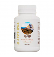Железо, Iron, Apotheka, 60 капсул