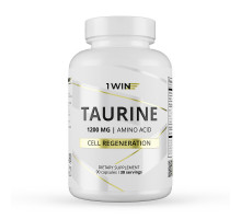 Таурин, Taurine, 1Win, 90 капсул