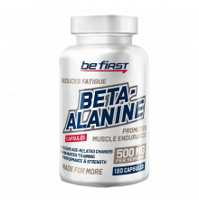 Бета-аланин, Beta-Alanine Capsules, Be First, 120 капсул