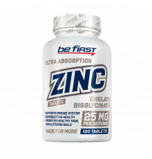 Бисглицинат цинка, Zinc Bisglycinate, Be First, 120 таблеток