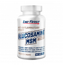 Глюкозамин + МСМ, Glucosamine+MSM, Be First, 60 таблеток