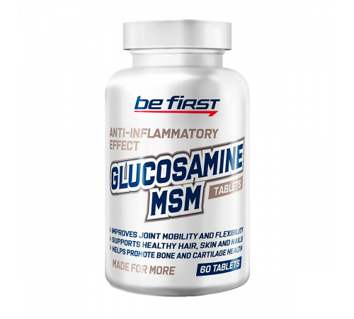 Глюкозамин + МСМ, Glucosamine+MSM, Be First, 60 таблеток