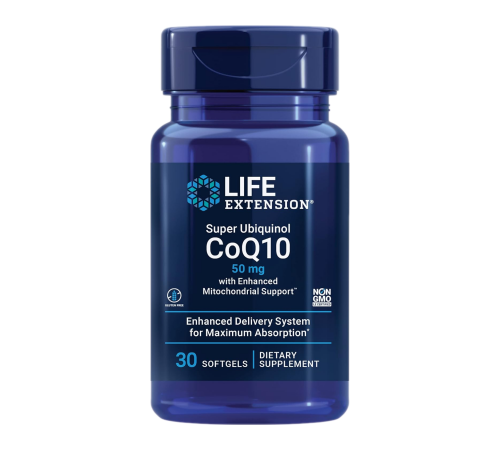 Суперубихинол CoQ10, Super Ubiquinol CoQ10 50 mg, Life Extension, 30 капсул