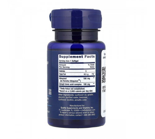 Суперубихинол коэнзим Q10 с улучшенной поддержкой митохондрий, Super Ubiquinol CoQ10 with Enhanced Mitochondrial Support, Life Extension, 30 капсул