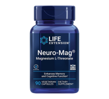 L-треонат магния, Neuro-mag Magnesium L-threonate, Life Extension, 90 вегетарианских капсул