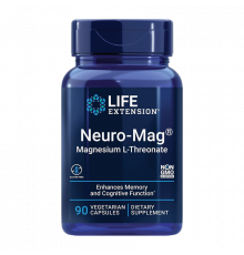 L-треонат магния, Neuro-mag Magnesium L-threonate, Life Extension, 90 вегетарианских капсул