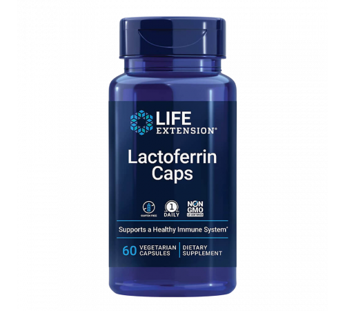 Лактоферрин, Lactoferrin Caps, Life extension, 60 вегетарианских капсул