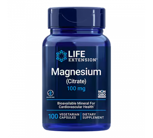 Цитрат Магния, Magnesium Citrate, Life Extension, 100 капсул