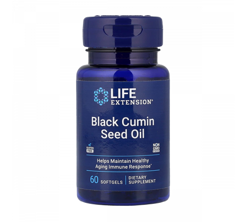 Масло чёрного тмина, Black Seed Oil, Life Extension, 60 капсул