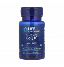Убихинол с пирролохинолинхиноном, Super Ubiquinol CoQ10 with PQQ, Life Extension, 30 капсул
