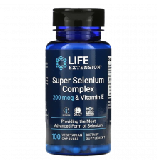 Комплекс селена с витамином E, Super Selenium Complex & Vitamin E, Life Extension, 100 капсул