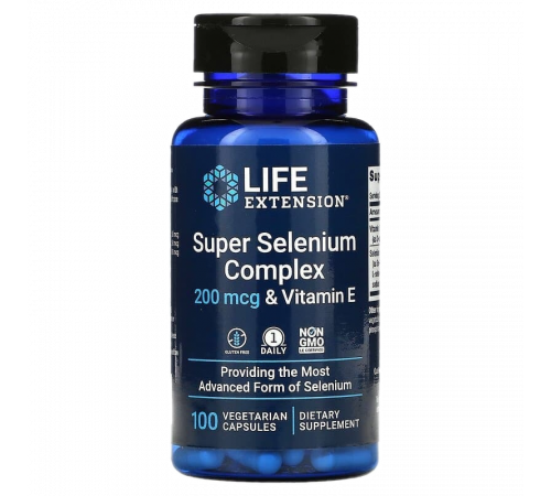 Комплекс селена с витамином E, Super Selenium Complex & Vitamin E, Life Extension, 100 капсул
