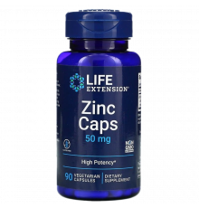 Цинк, Zinc caps, Life Extension, 90 капсул