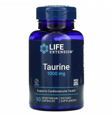 Таурин, Taurine, Life Extension, 90 капсул
