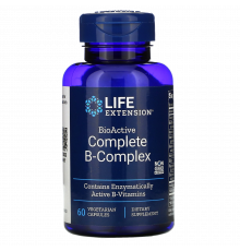 Комплекс витаминов В, Complete B-Complex, Life Extension, 60 капсул