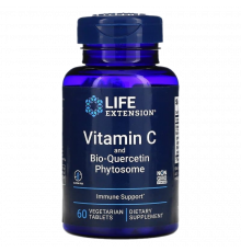 Витамин C с фитосомами биокверцетина, Vitamin C and Bio-Quercetin Phytosome, Life Extension, 60 таблеток