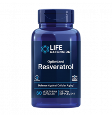 Оптимизированный ресвератрол, Optimized Resveratrol, Life Extension, 60 капсул