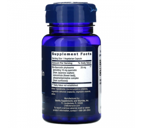 Биокверцитин, Bio-Quercetin, Life Extension, 30 капсул
