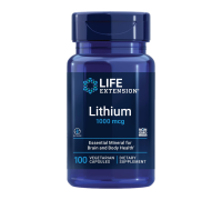 Литий, Lithium, Life Extension, 100 вегетарианских капсул