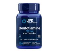 Бенфотиамин с тиамином, Benfotiamine with Thiamine, Life Extension, 120 вегетарианских капсул