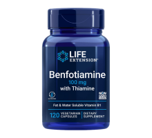 Бенфотиамин с тиамином, Benfotiamine with Thiamine, Life Extension, 120 вегетарианских капсул