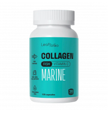 Морской коллаген, Marine Collaqen, Leaf To Go, 120 капсул