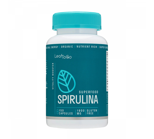 Спирулина, Spirulina, Leaf To Go, 150 капсул