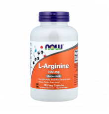L-аргинин, L-Arginine, Now Foods, 180 капсул