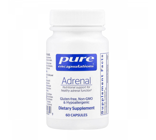 Добавка для здоровья надпочечников, Adrenal, Pure Encapsulations, 60 капсул