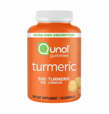 Куркума, Turmeric Curcumin, Qunol, 60 жевательных таблеток