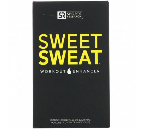 Спортивная мазь, Gym Packet Box, Sweet Sweat, 20 пакетиков по 15 г