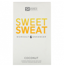 Спортивная мазь с органическим кокосовым маслом, Gym Packet Box, Sweet Sweat, 20 пакетиков по 15 г
