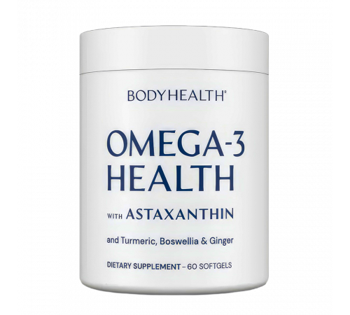 Омега-3, Omega 3 Health, BodyHealth, 60 капсул