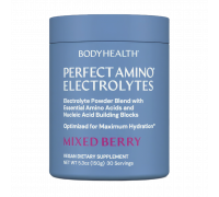 Аминокислотно-электролитный комплекс Perfect Amino с ягодным вкусом, Perfect Amino Electrolytes Mixed Berry, BodyHealth, 150 г
