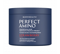 Аминокислоты со вкусом клубники, Perfect Amino Powder Strawberry, BodyHealth, 195,9 г