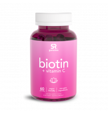 Биотин с витамином C, Biotin + Vitamin C, Sports Research, 60 жевательных капсул