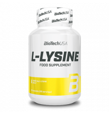 L-Лизин, L-Lysine, BioTechUSA, 90 капсул