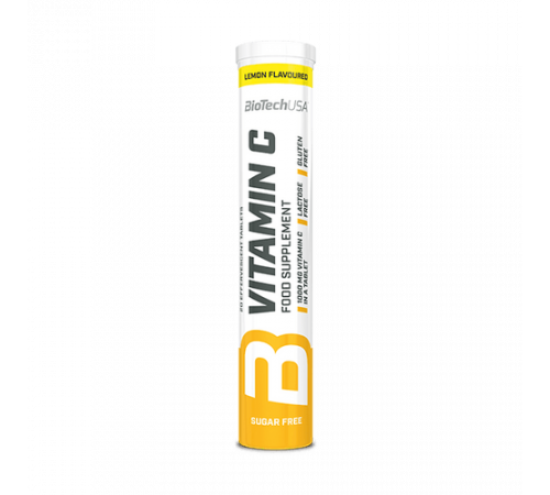 Витамин C, Vitamin C Effervescent, BioTechUSA, 20 шипучих таблеток