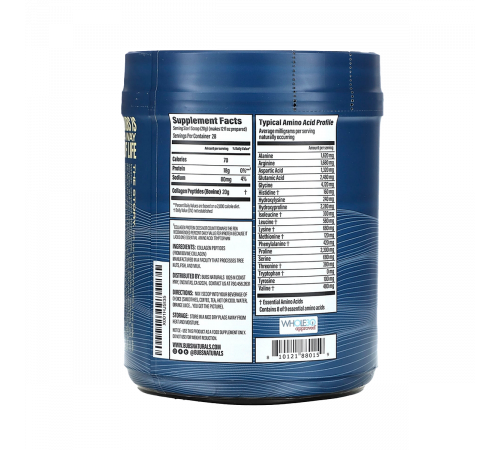 Пептиды коллагена, Collagen Peptides 20 oz, Bubs Naturals, 567 г